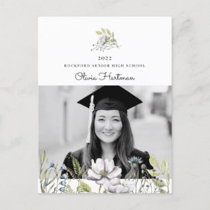 Carte Postale Graduation Fleur sauvage 2022