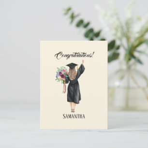 Carte Postale Graduation personnalisée de l'aquarelle (8)