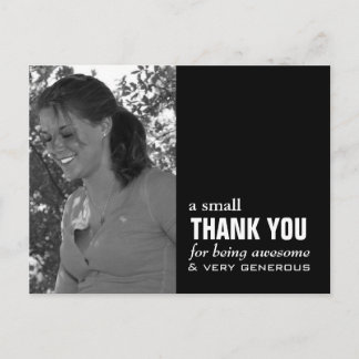 Carte Postale Graduation Thank You Card - Photo Funny!