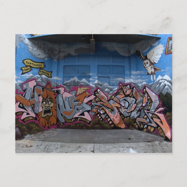 Carte Postale graffiti à Seattle, WA (Devant)