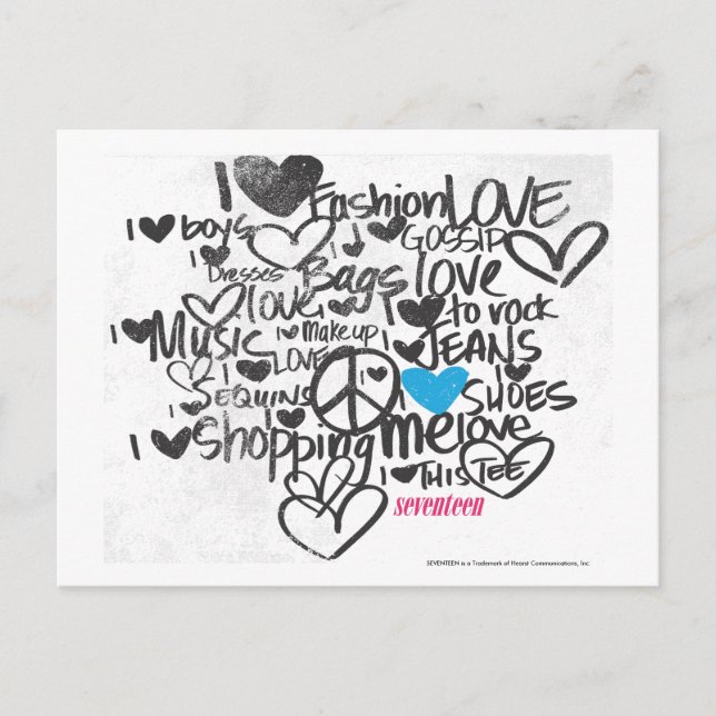 Carte Postale Graffiti Aqua (Devant)