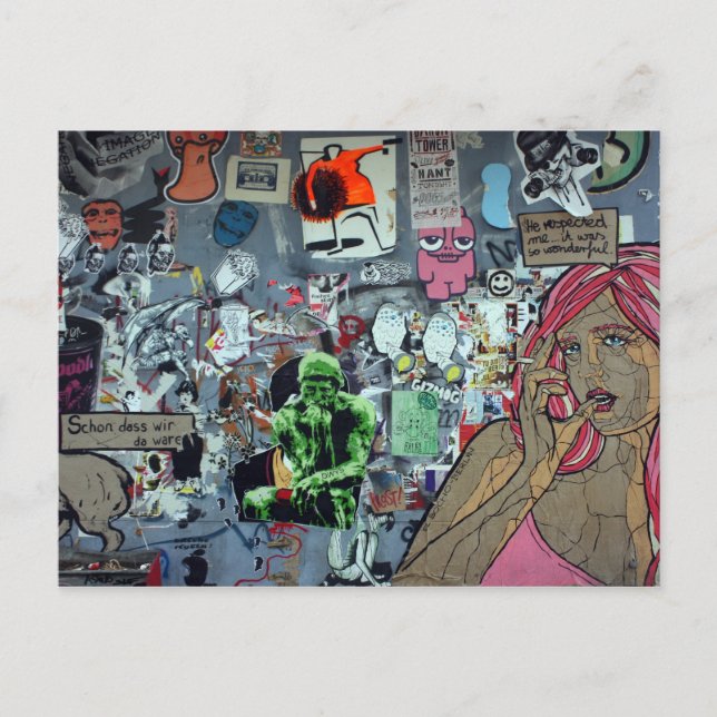 Carte Postale Graffiti, Berlin, Allemagne (Devant)