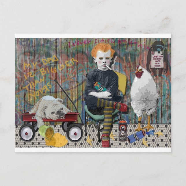 Carte Postale Graffiti Boy (Devant)