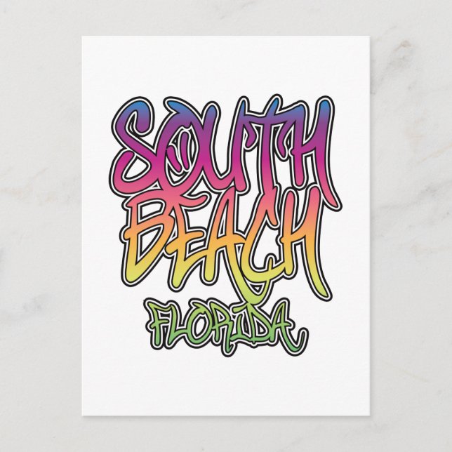 Carte Postale Graffiti de South Beach (Devant)