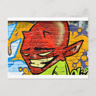 Carte Postale Graffiti Demon