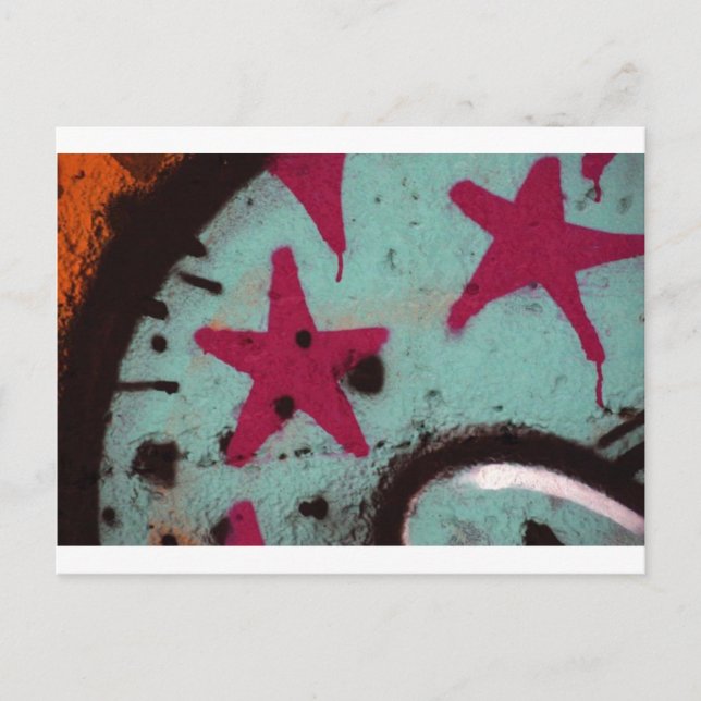 Carte Postale Graffiti d'étoile (Devant)