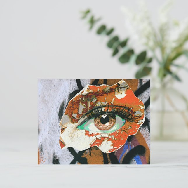 Carte Postale Graffiti Eye Art (Debout devant)