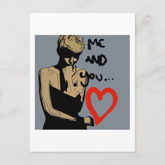 Carte Postale 'Graffiti Fashion Design' (Devant)