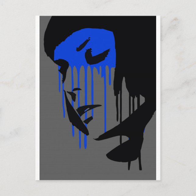 Carte Postale 'Graffiti Fashion Design' (Devant)