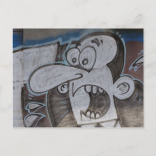 Carte Postale Graffiti Guy hurle