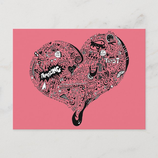 Carte Postale Graffiti Heart Full (Devant)