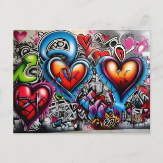 Carte Postale Graffiti Hearts # 8