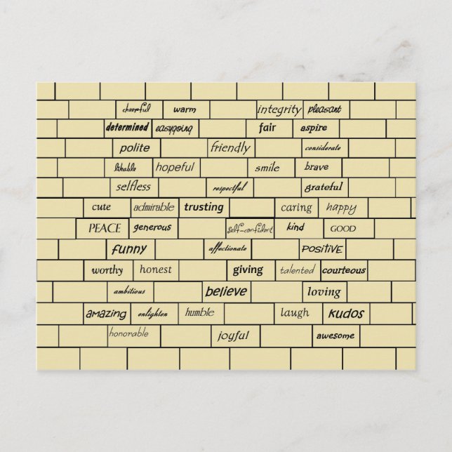 Carte postale Graffiti Inspirante (Devant)