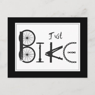 Carte Postale Graffiti "Just Bike" de Bike Parts & Tire Traces