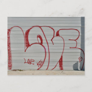 Carte Postale Graffiti Love