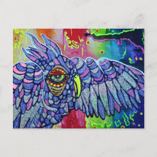 Carte Postale Graffiti Owl Art