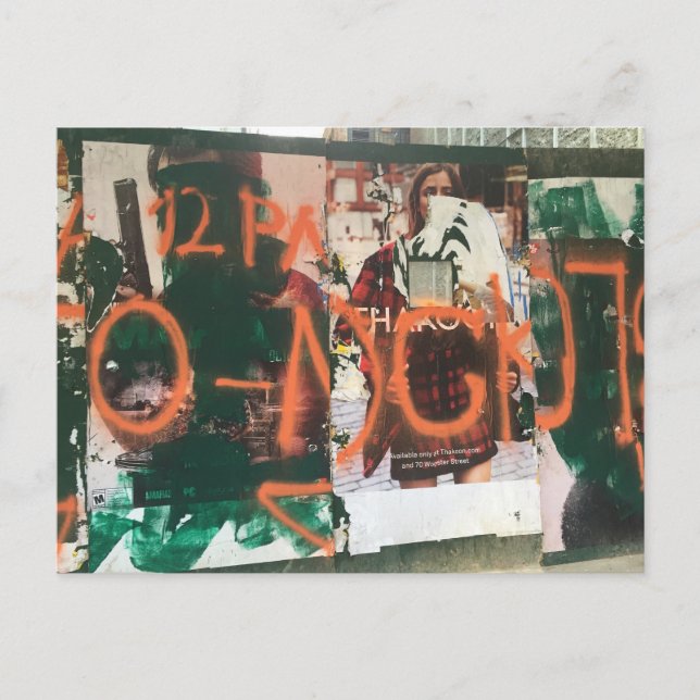 Carte Postale Graffiti Peinture Spray Midtown Manhattan NYC Phot (Devant)