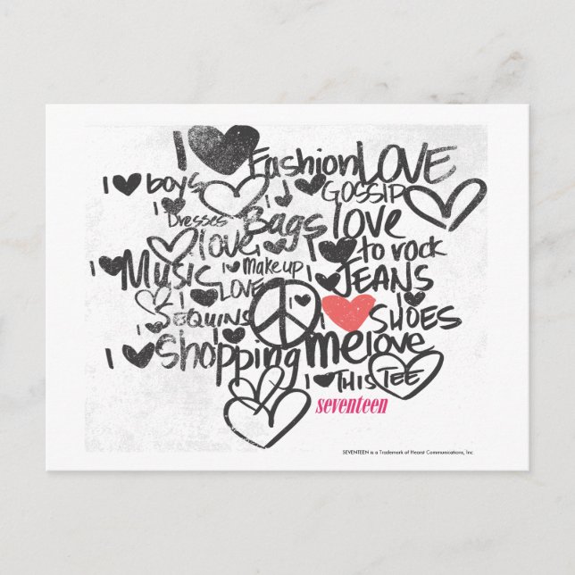 Carte Postale Graffiti Pink (Devant)