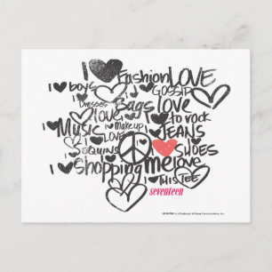 Carte Postale Graffiti Pink