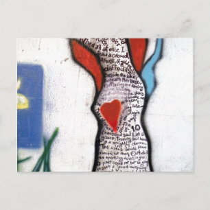 Carte Postale Graffiti pour poème Wordsworth