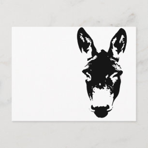 Carte Postale Graffiti Style Donkey ou Mule Street Art Dessin