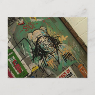 Carte Postale Graffitti et Wall art, centre-ville manchester