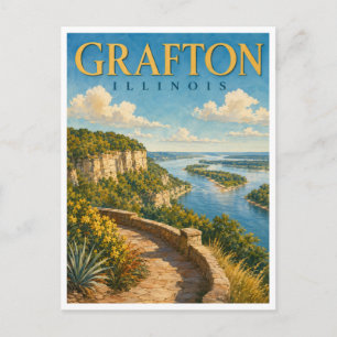 Carte Postale Grafton Illinois River Bluffs GeoSaga