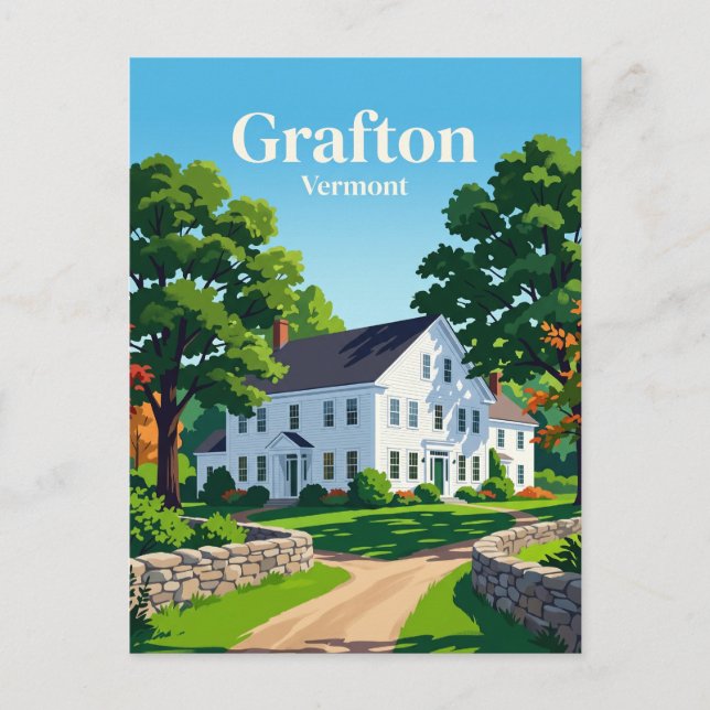 Carte Postale Grafton, Vermont États-Unis (Devant)