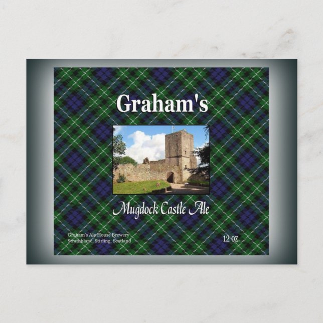 Carte Postale Graham's Mugdock Castle Ale (Devant)