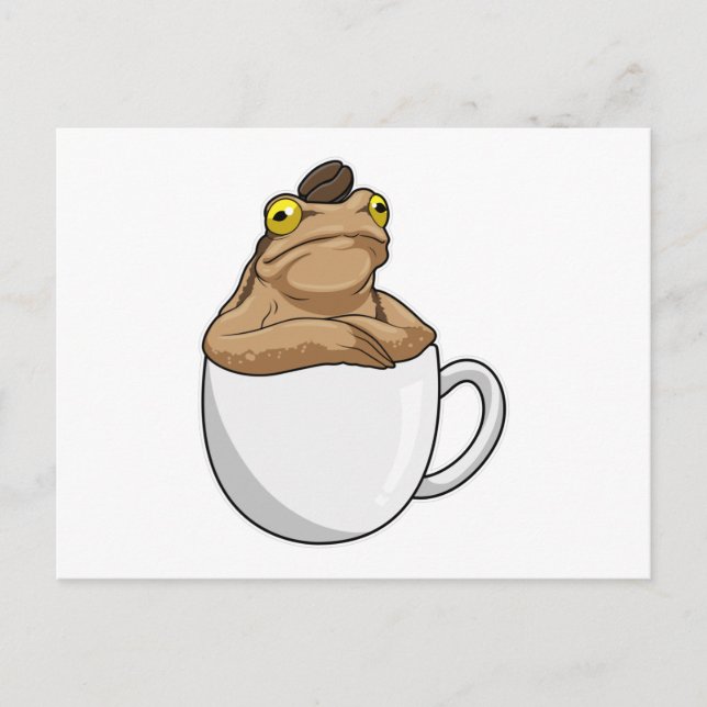 Carte Postale Graine de café Frog Coffee (Devant)