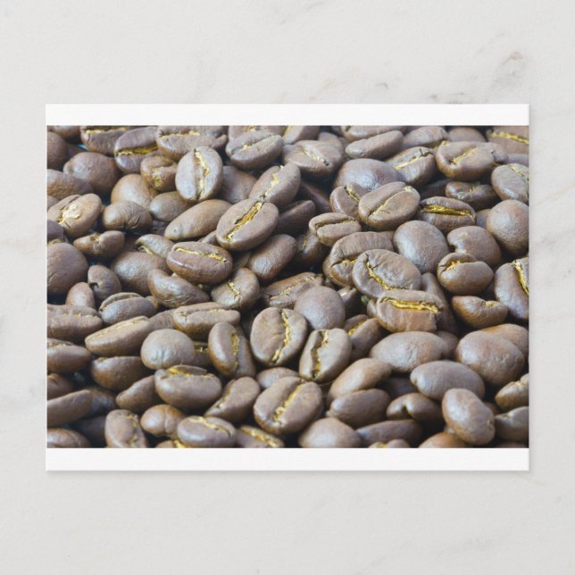 Carte Postale grains de café (Devant)