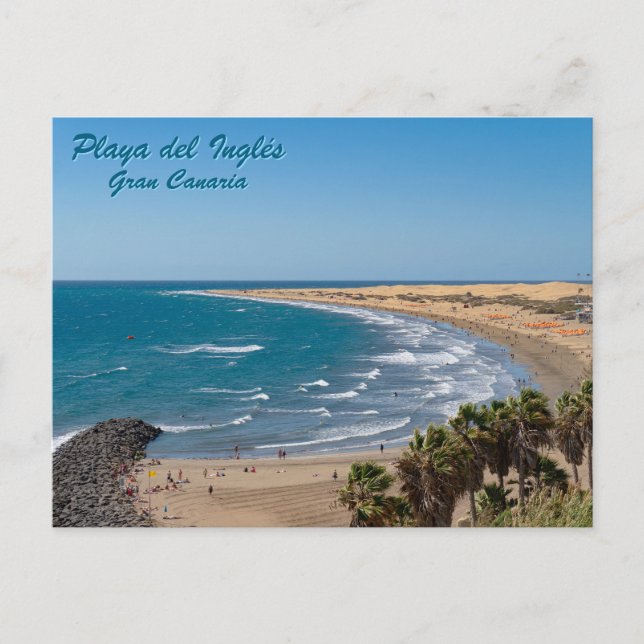 Carte Postale Gran Canaria Beach Scene Postcard (Devant)