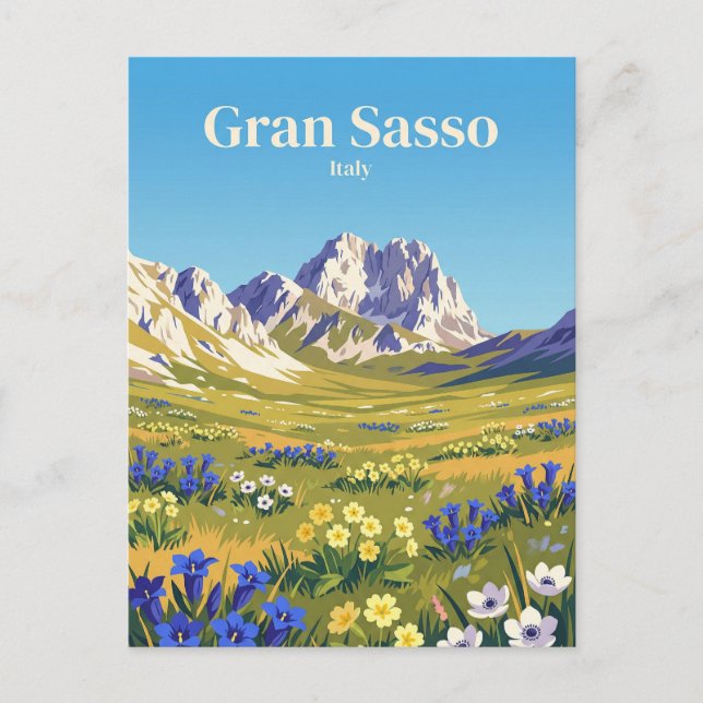 Carte Postale Gran Sasso d'Italia Italie (Devant)