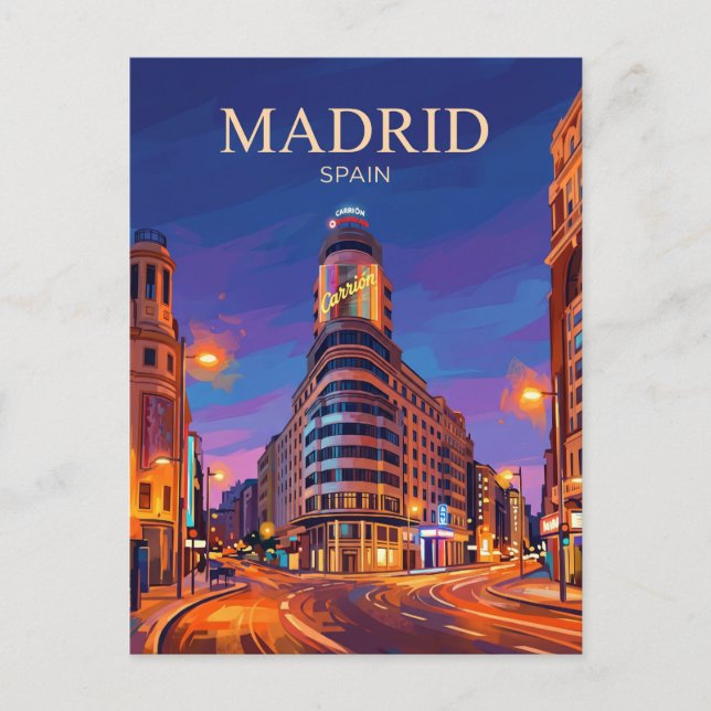 Carte Postale Gran Vía Espagne (Devant)