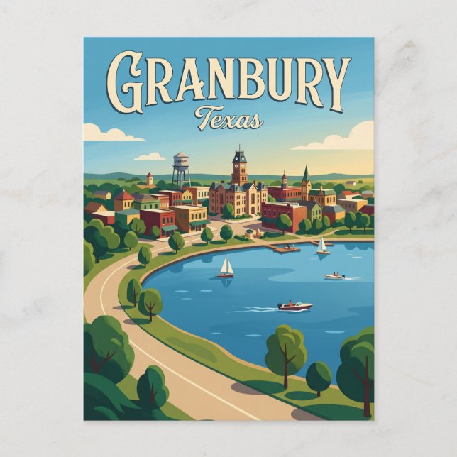 Carte Postale Granbury États-Unis (Devant)