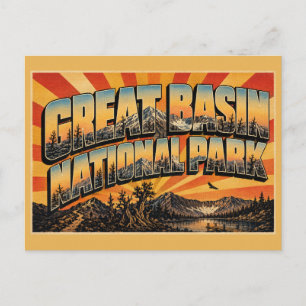 Carte Postale Grand Bassin Parc national Nevada Wheeler Peak Art