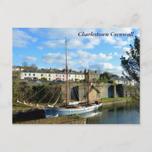 Carte Postale Grand Bateau Charlestown Cornwall Poldark Emplacem