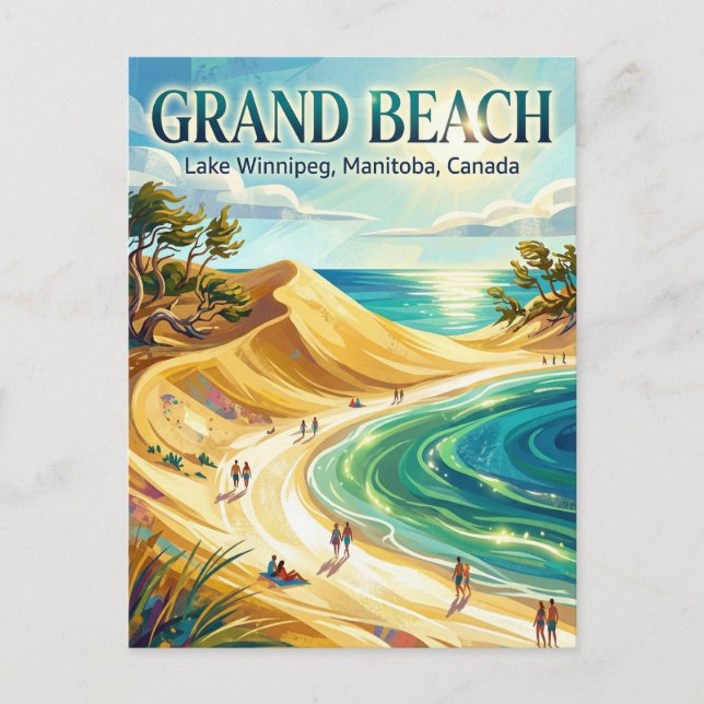 Carte Postale Grand Beach Canada -> (Devant)