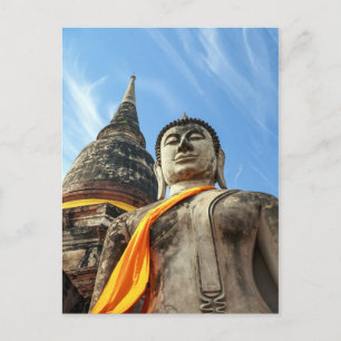 Carte Postale Grand Bouddha à Ayutthaya, Thaïlande