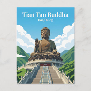 Carte Postale Grand Bouddha de Tian Tan Hong Kong