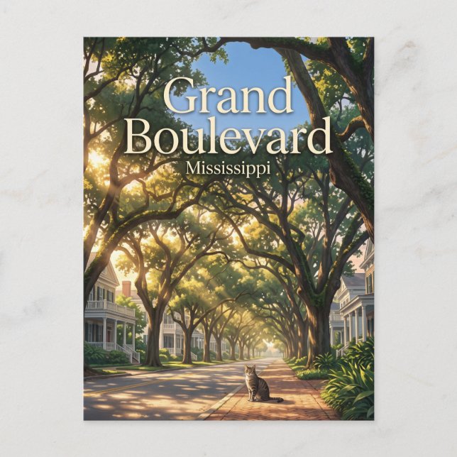 Carte Postale Grand Boulevard USA (Devant)