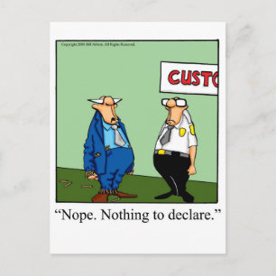 Carte Postale Grand cadeau de Cigar avec un sens de l'Humour!