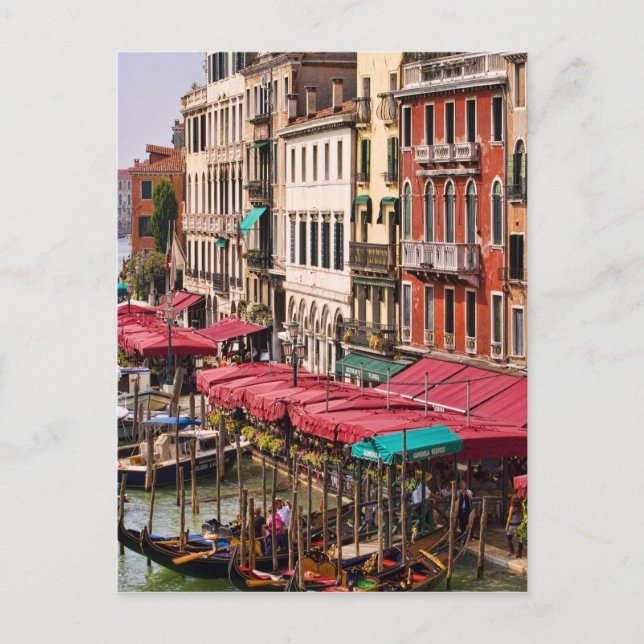 Carte Postale Grand Canal de Venise Italie avec gondole (Devant)