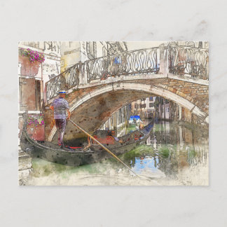 Carte Postale Grand Canal Gondola Rides, Venise