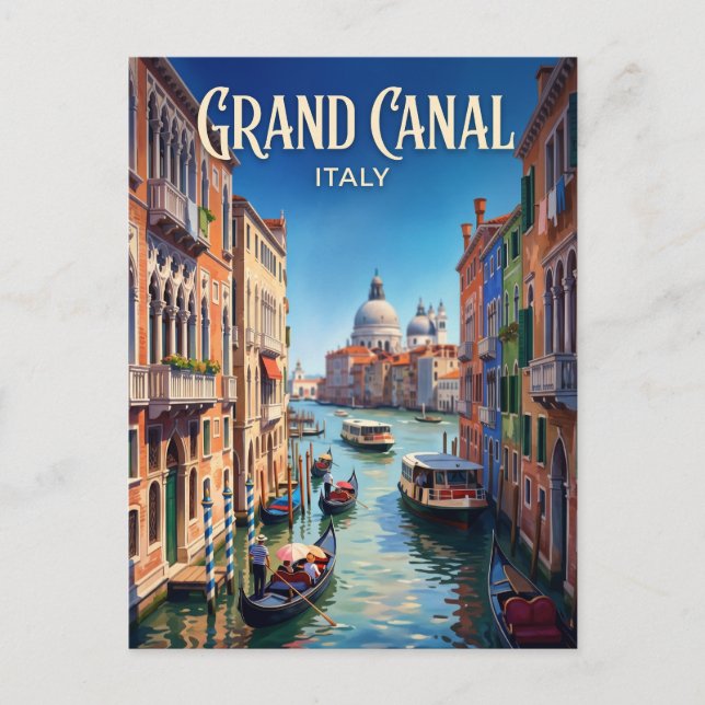 Carte Postale Grand Canal Italie (Devant)