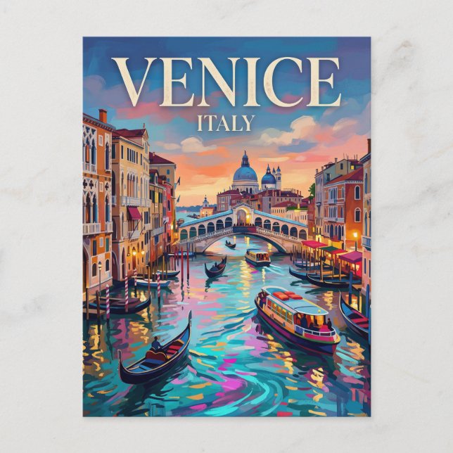 Carte Postale Grand Canal Italie (Devant)