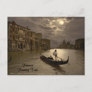 Carte Postale Grand Canal par Moonlight II, Venise, Italie