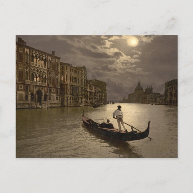 Carte Postale Grand Canal par Moonlight II, Venise, Italie (Devant)