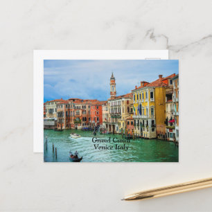 Carte Postale Grand Canal, Venise, Italie
