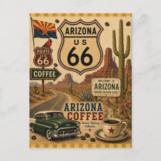 Carte Postale Grand Canyon Arizona Route Caféière